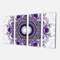 Designart - Purple Fractal Pattern with Circles - Abstract Canvas Art Print
